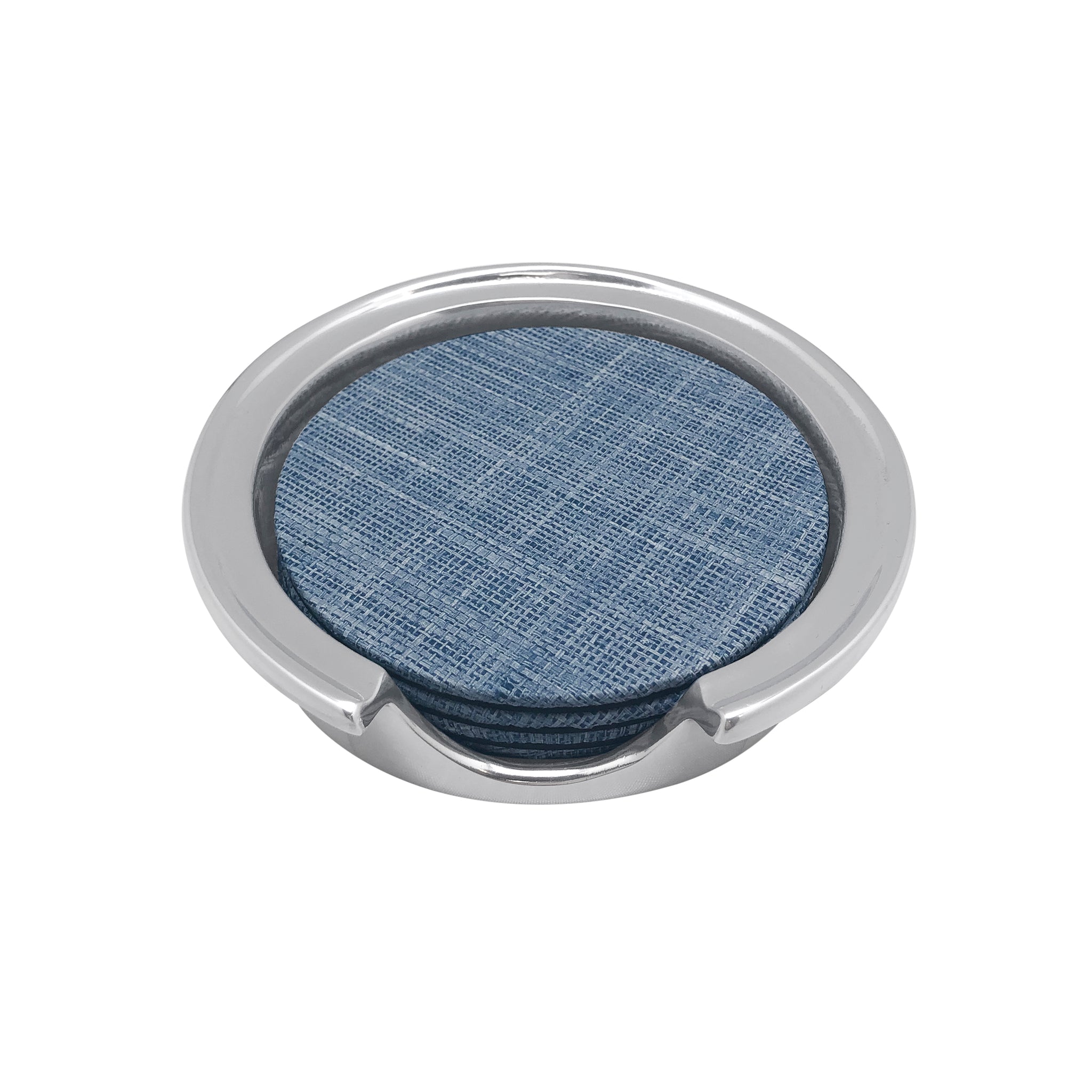 Mariposa Heather Blue Coaster Set