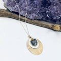 Laura J Labradorite Texture Necklace