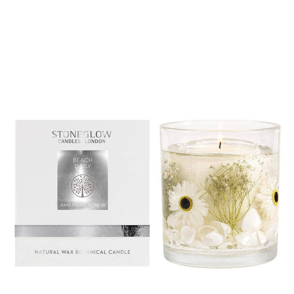 StoneGlow Beach Daisy Natural Wax Gel Candle