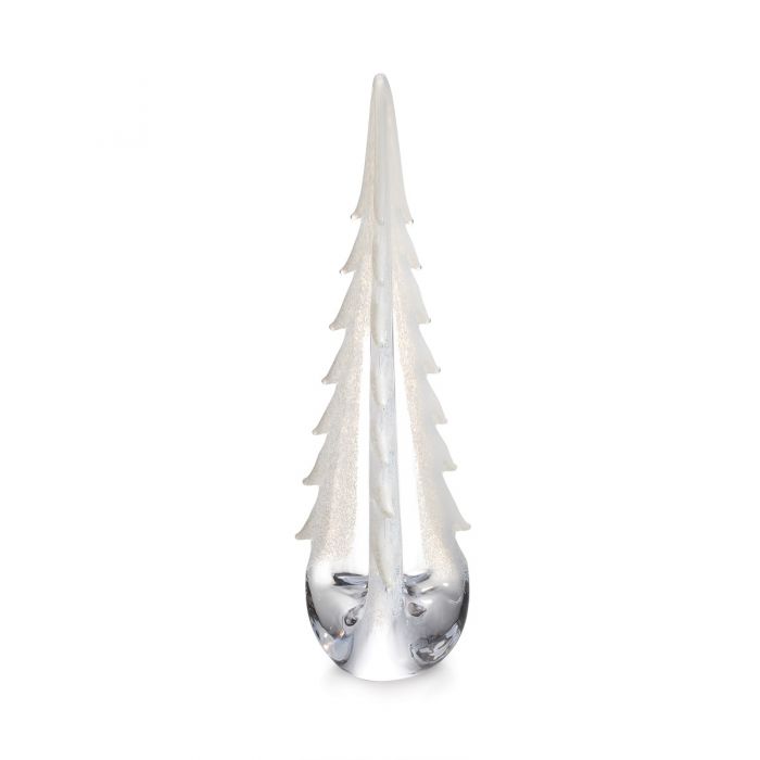 Simon Pearce 20" Snowy Branches Evergreen Tree
