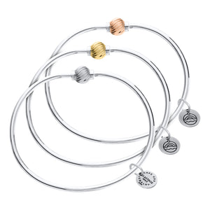 Cape Cod Jewelry Gold Swirl Ball Bracelet