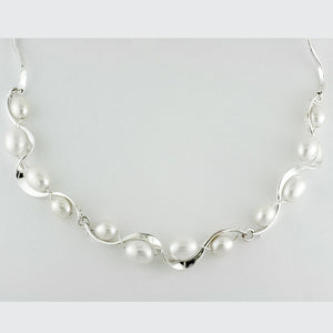 Tom Kruskal Ruffle Pearl Necklace