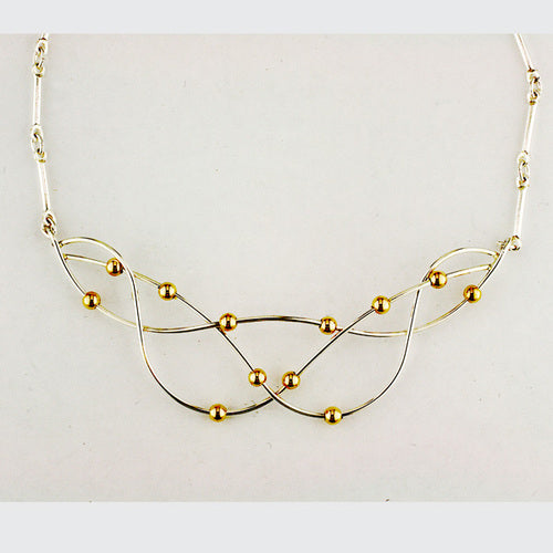Tom Kruskal Beaded Lace Necklace