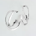 Tom Kruskal Double Hoop Sterling Silver Earrings