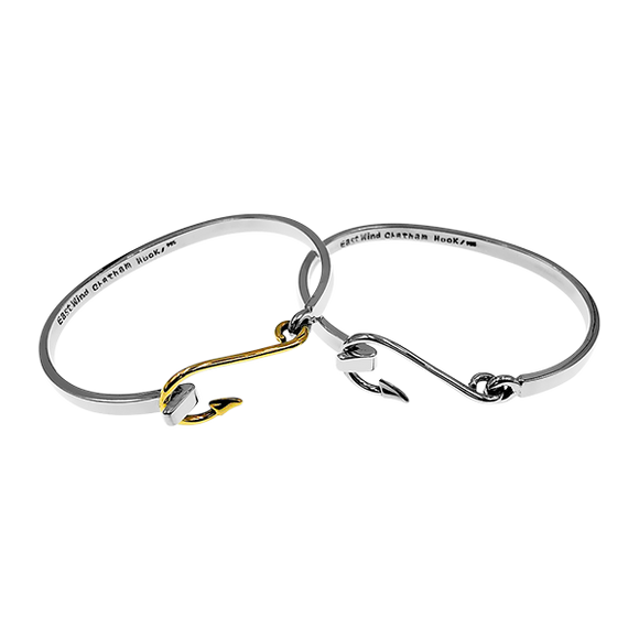 East Wind Chatham Hook Bracelet Sterling Silver/Brass – Oceana