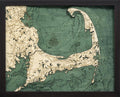 Michael Enterprise Small Cape Cod Wooden Chart Map