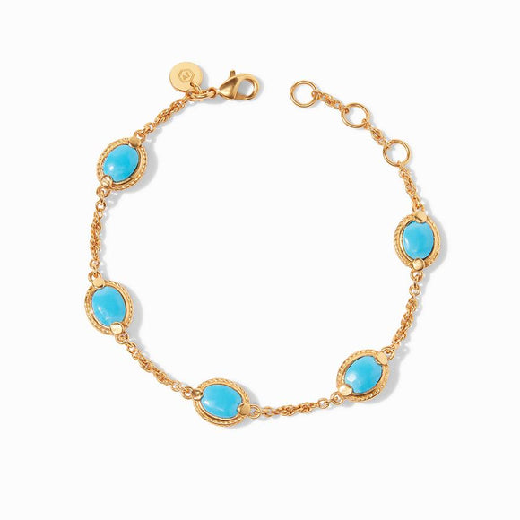Julie Vos Calypso Delicate Bracelet Pacific Blue