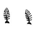 East Wind Tiny Fish Silver Earrings