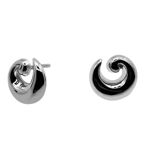 East Wind Small Sterling Wave Earrings