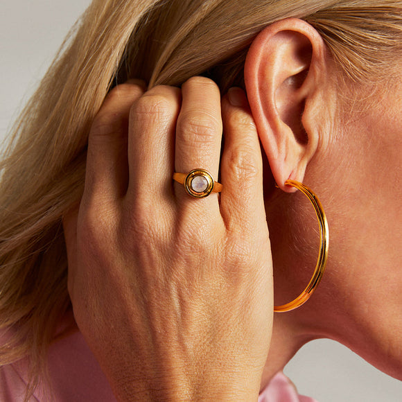 Dean Davidson Signet Pedestal Moonstone Ring