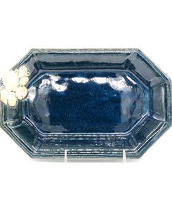 Millstone 8 Sided Plate Med Ash Blue
