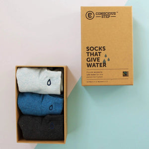 Conscious Step Box Socks that Give Water S