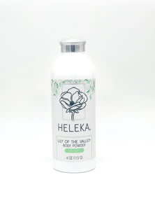 Heleka Body Powder Lily of the Valley 4oz