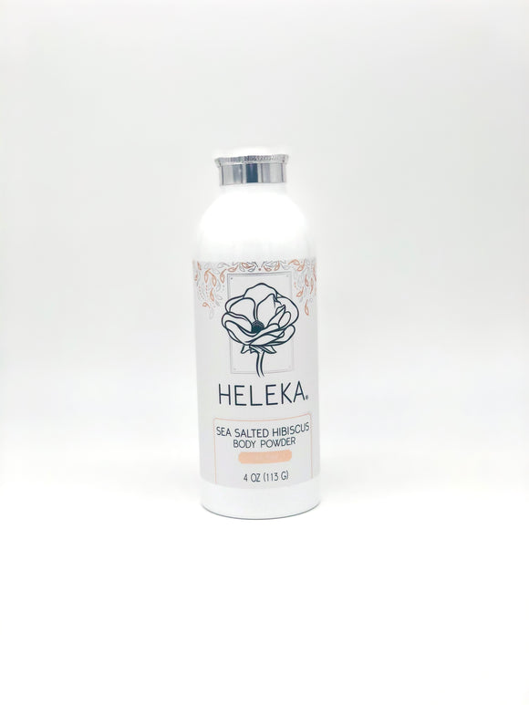 Heleka Body Powder 4oz Sea Salted Hibiscus