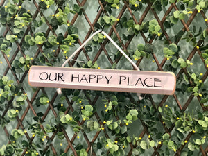 On Cape Time "Our Happy Place" Rope Sign