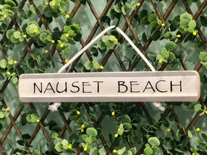 On Cape Time "Nauset Beach" Rope Sign