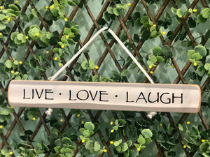 On Cape Time "Live, Laugh, Love" Rope Sign