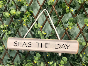 On Cape Time "Seas the Day" Rope Sign