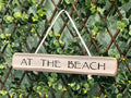 On Cape Time "At The Beach" Rope Sign