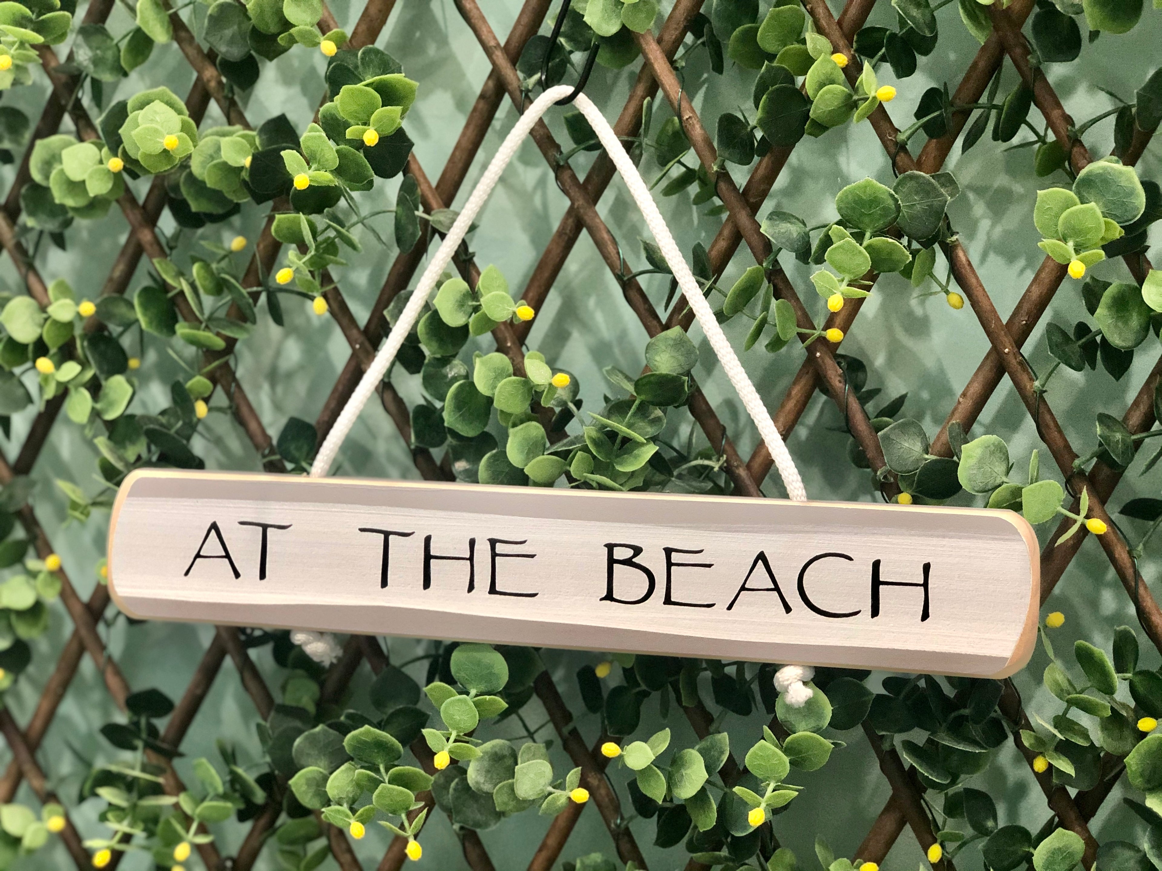 On Cape Time "At The Beach" Rope Sign