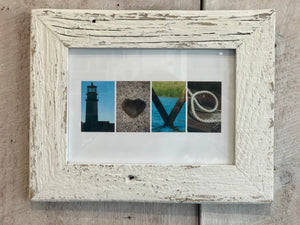 Letters from the Cape  "LOVE" Framed Sign