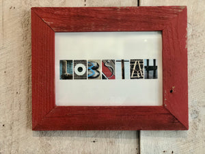 Letters from the Cape "Lobstah" Framed Sign