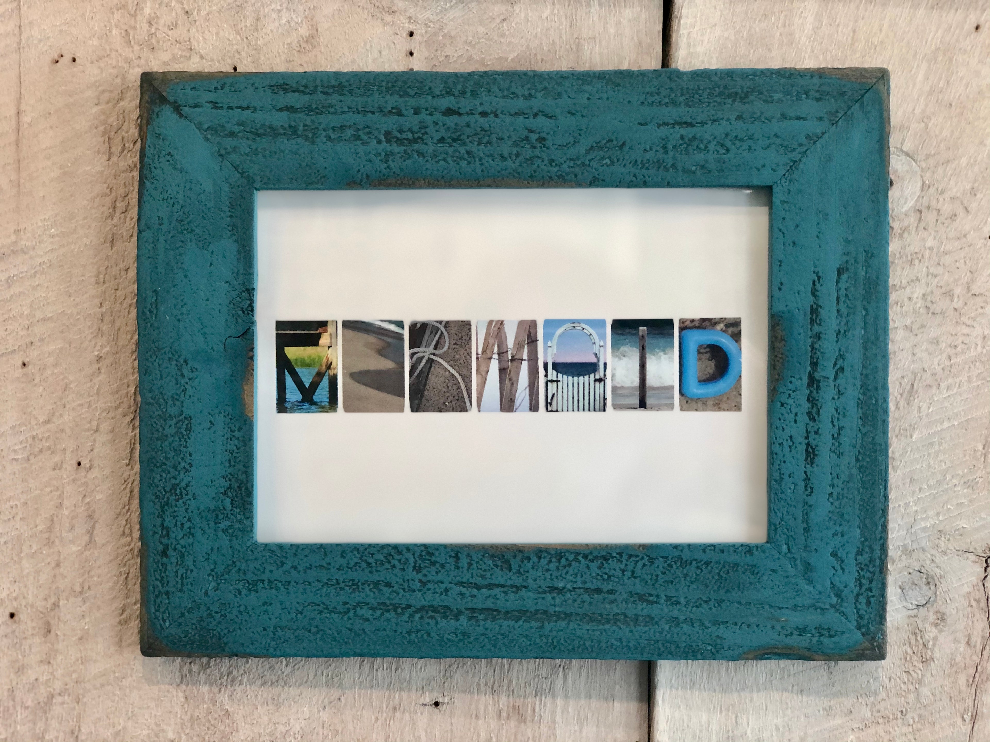 Letters from the Cape "Mermaid" Framed Sign