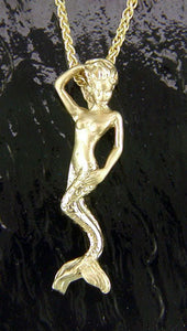 Steven Douglas Small Gold Mermaid Pendant