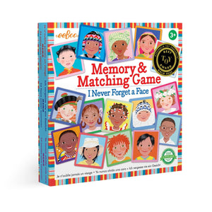 Eeboo I Never Forget a Face Memory Matching Game