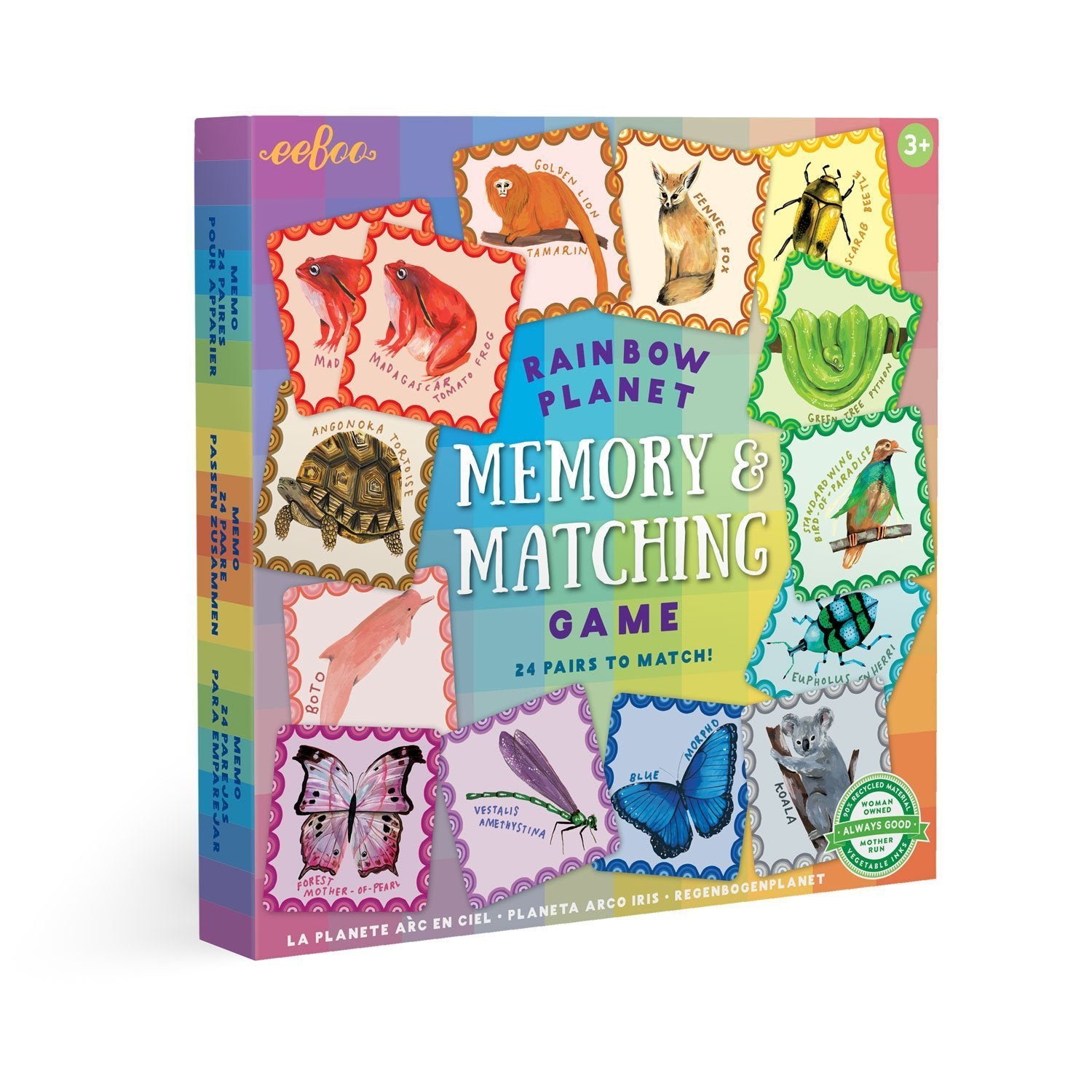Eeboo Rainbow Planet Memory Matching Game