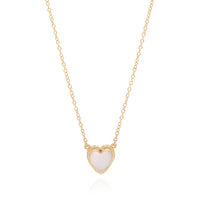 Anna Beck Engravable Rose Quartz Heart Necklace