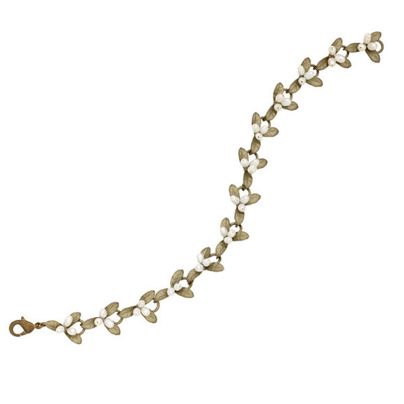 Silver Seasons Petite Leaf Bracelet
