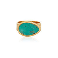 Anna Beck Asymmetrical Turquoise Cocktail Ring
