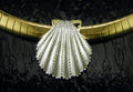 Steven Douglas Sterling silver and Gold Scallop Shell Slide Pendant