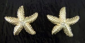 Steven Douglas Gold Starfish Earrings