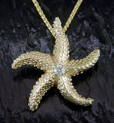 Steven Douglas Gold Starfish Pendant