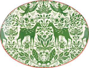 Vietri Mistletoe Oval Platter