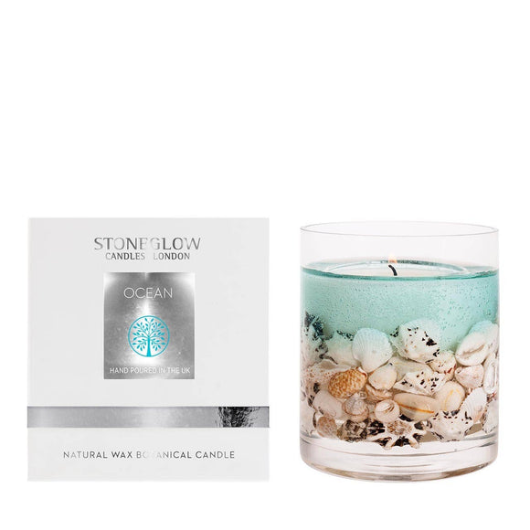 StoneGlow Ocean Natural Wax Gel Candle
