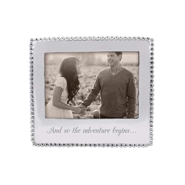 Mariposa "And so the adventure begins..." Beaded 5"x7" Frame