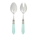 Vietri Aladdin Antique Aqua Salad Server Set