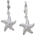 D'Amico Sterling Silver Starfish Dangle Earrings