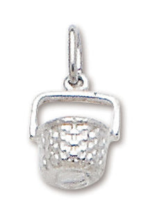 D'Amico Sterling Silver Nantucket Basket Charm