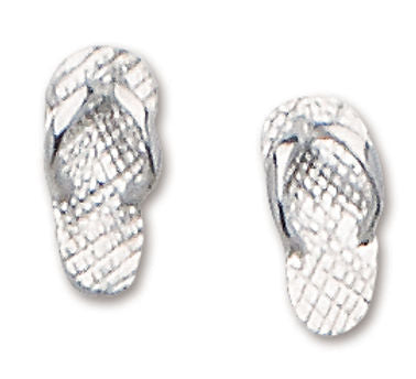 D'Amico Flip Flop Sterling Silver Post Earrings