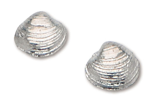 D'Amico Sterling Silver Quahog Post Earrings