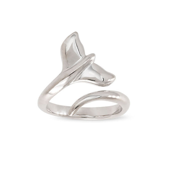 D'Amico Adjustable Sterling Silver Whale Tail Ring