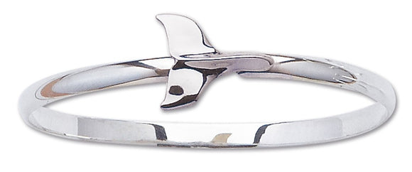 D'Amico Sterling Silver Whale Tail Bangle