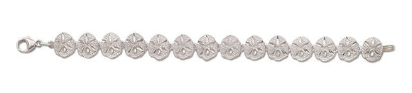 D'Amico Small Sterling Silver Sanddollar Link Bracelet