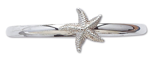 D'Amico Sterling Silver Starfish Bangle