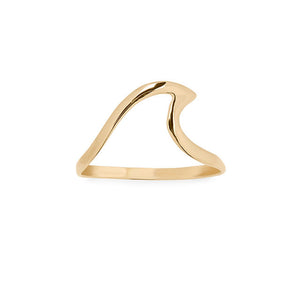 D'Amico 14K Gold Wave Ring