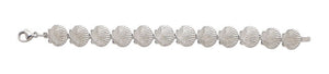 D'Amico Sterling Silver Medium Scallop Link Bracelet
